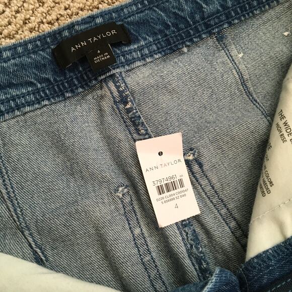 NWT - Ann Taylor The Wide Leg Jean - Women's 4 - Picture 5 of 10